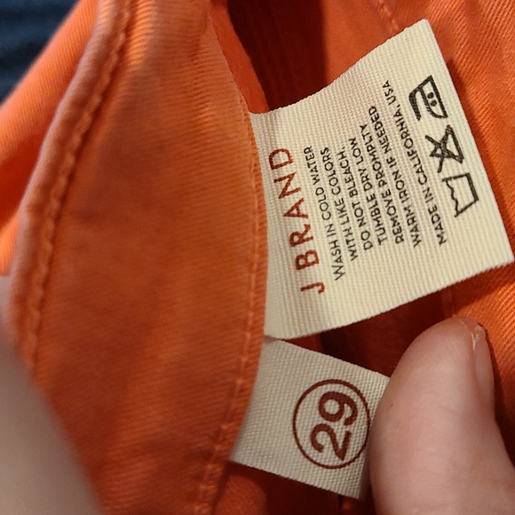 J brand skinny leg pants tangerine - Picture 4 of 7